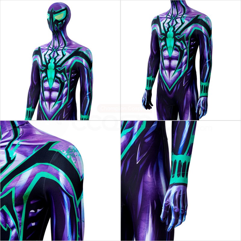Chasm Ben Reilly Costume The Scarlet Spider Cosplay Spider-Man Jumpsuit