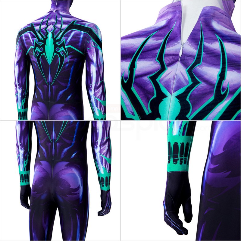 Chasm Ben Reilly Costume The Scarlet Spider Cosplay Spider-Man Jumpsuit