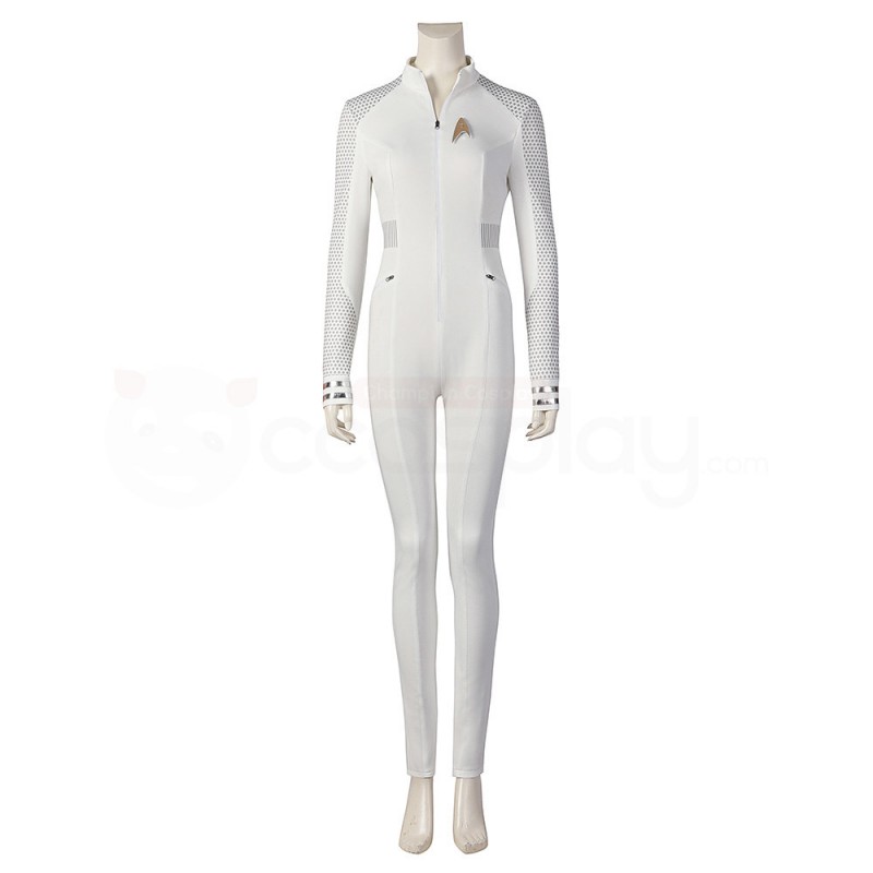 Nyota Uhura White Costume Star Trek Strange New Worlds Cosplay Suit