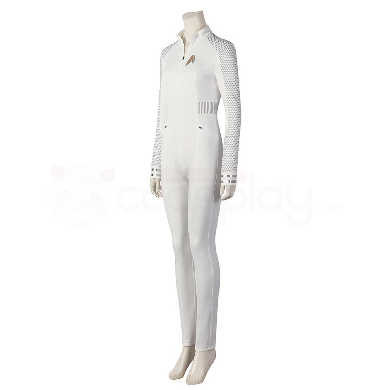 Nyota Uhura White Costume Star Trek Strange New Worlds Cosplay Suit