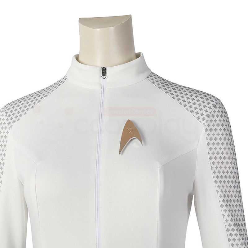 Nyota Uhura White Costume Star Trek Strange New Worlds Cosplay Suit