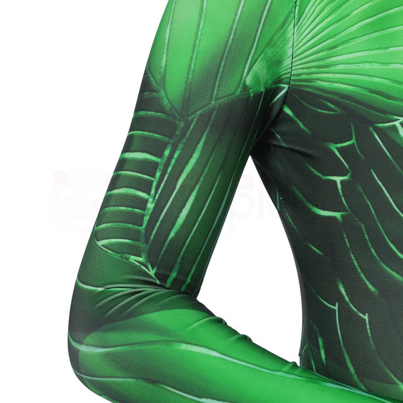Children Hal Jordan Zentai Jumpsuit Green Cosplay Costume