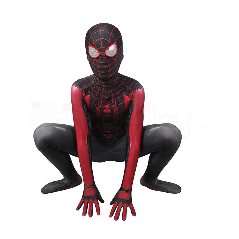 Kids Spiderman Cosplay Suit Spider-Man 2 PS5 Cosplay Miles Morales Costumes