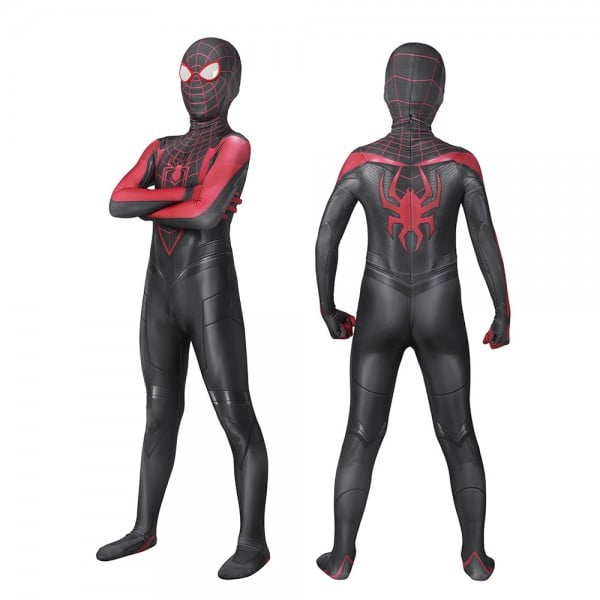 Marvel SpiderMan PS5 2 Miles Morales Cosplay Jumpsuits for Kids Champion Cosplay