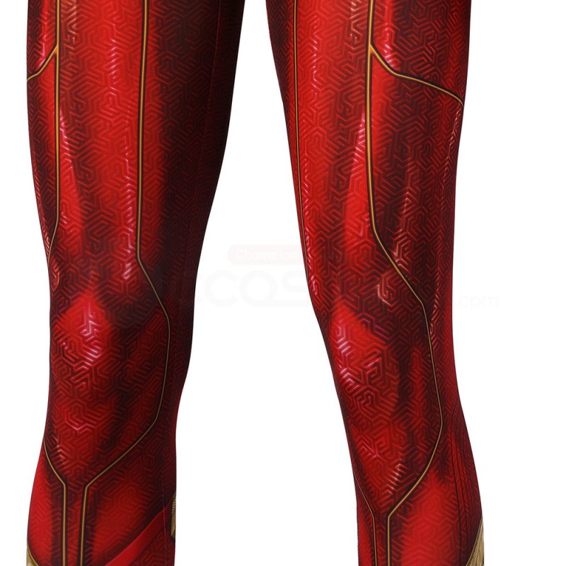2022 Barry Allen Jumpsuit Red Polyester Cosplay Costume