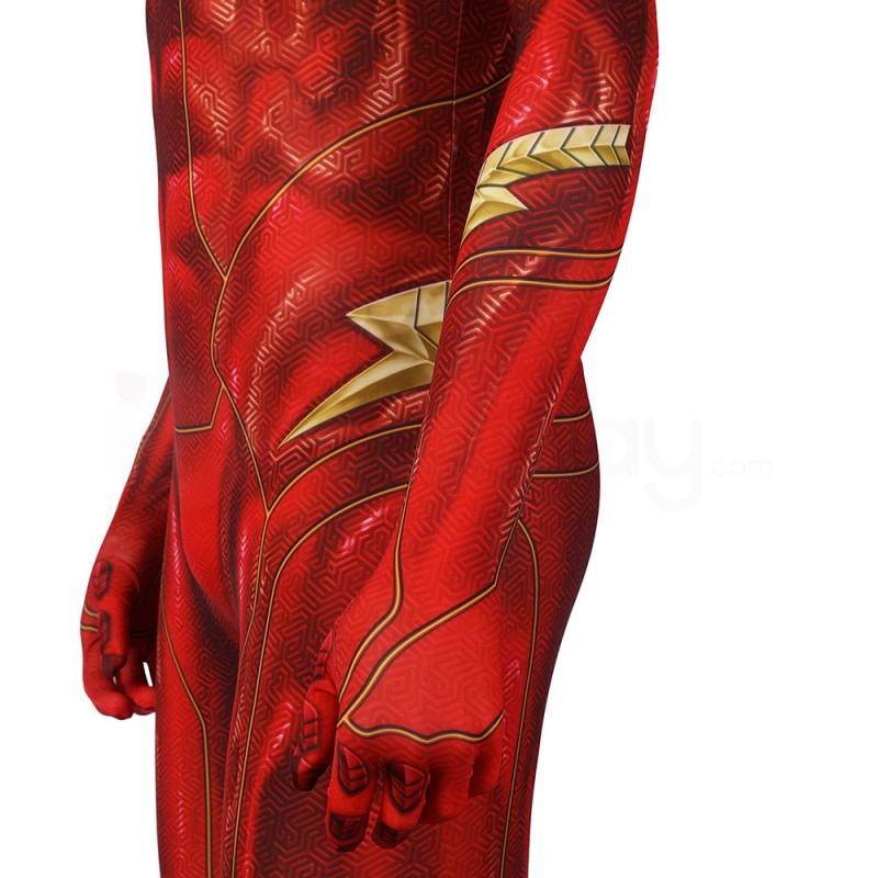 2022 Barry Allen Jumpsuit Red Polyester Cosplay Costume