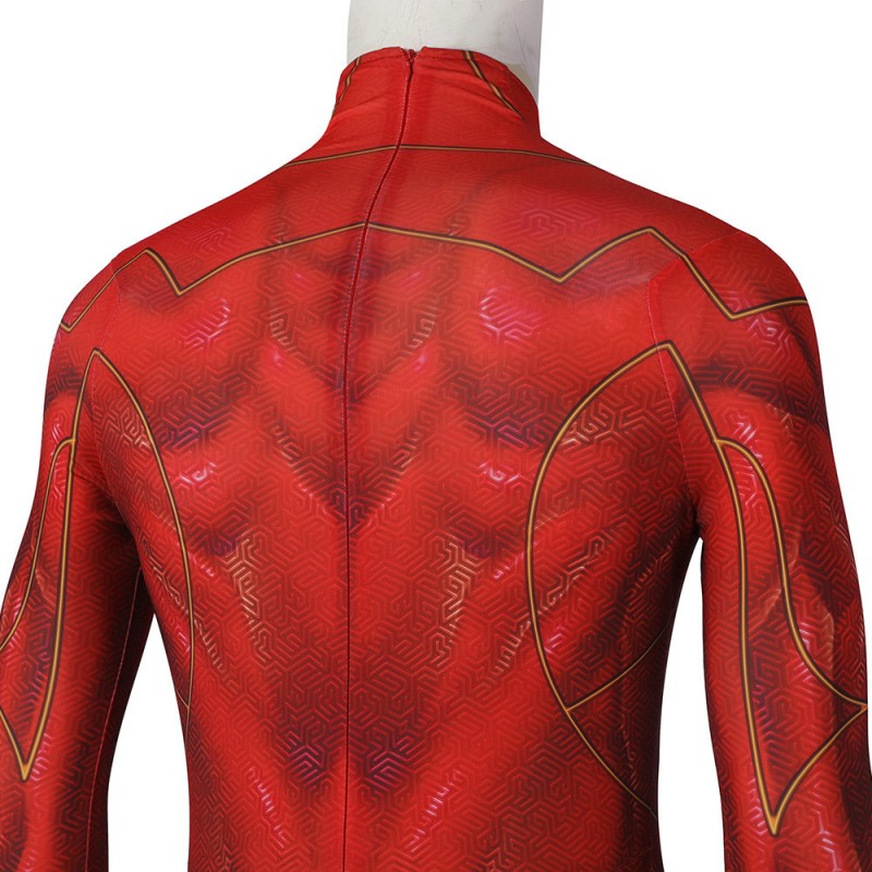 2022 Barry Allen Jumpsuit Red Polyester Cosplay Costume