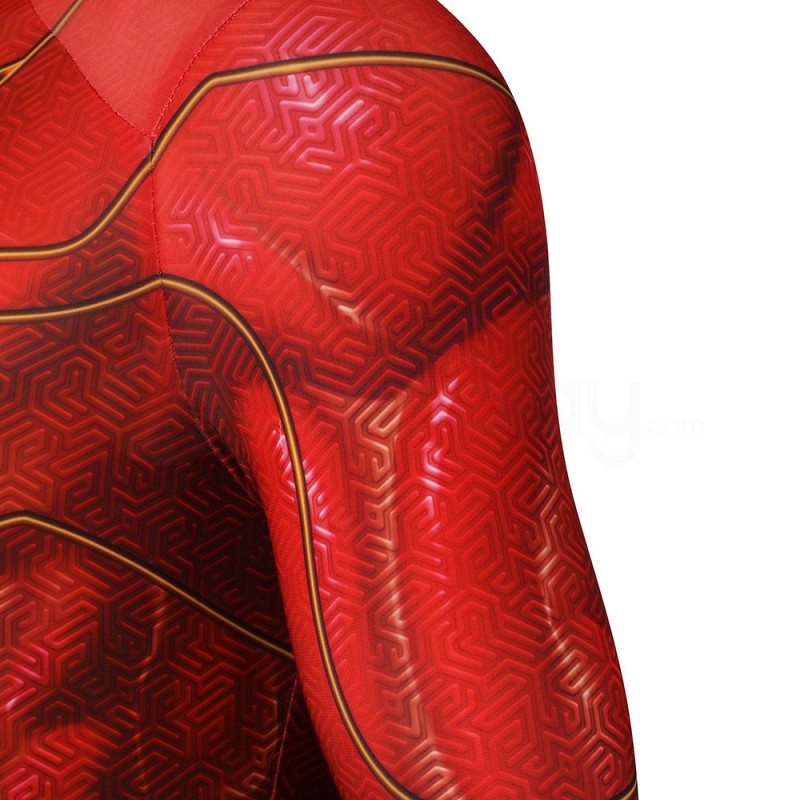 2022 Barry Allen Jumpsuit Red Polyester Cosplay Costume