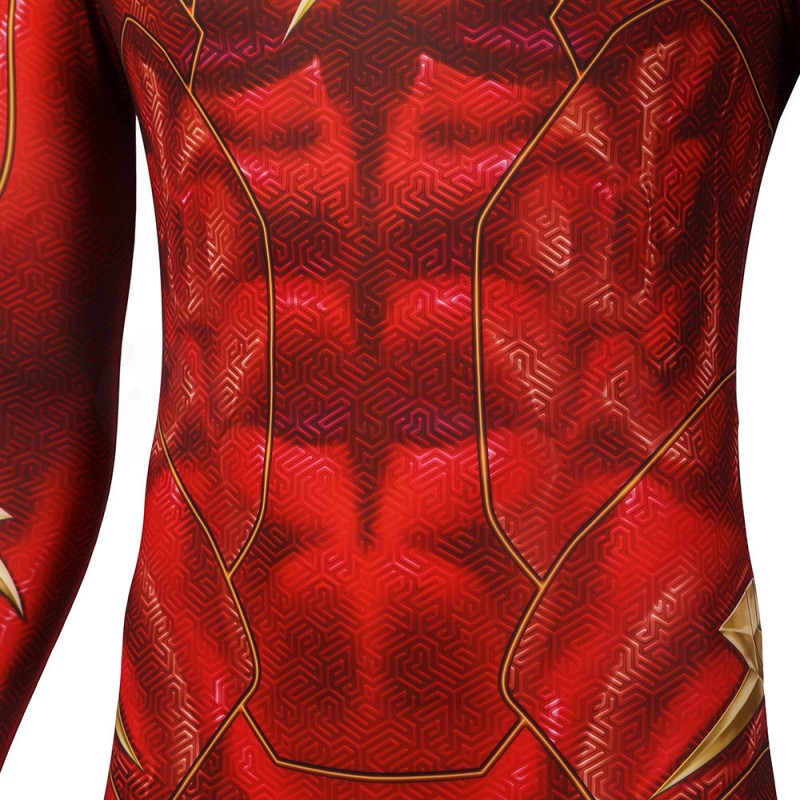 2022 Barry Allen Jumpsuit Red Polyester Cosplay Costume