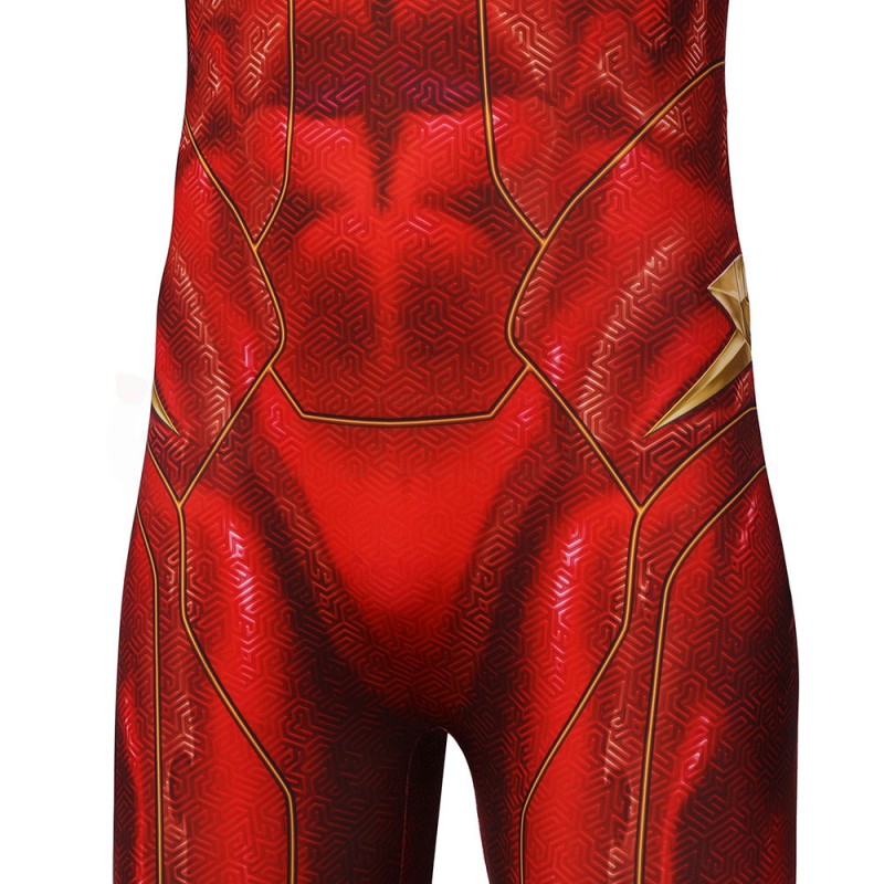 2022 Barry Allen Jumpsuit Red Polyester Cosplay Costume