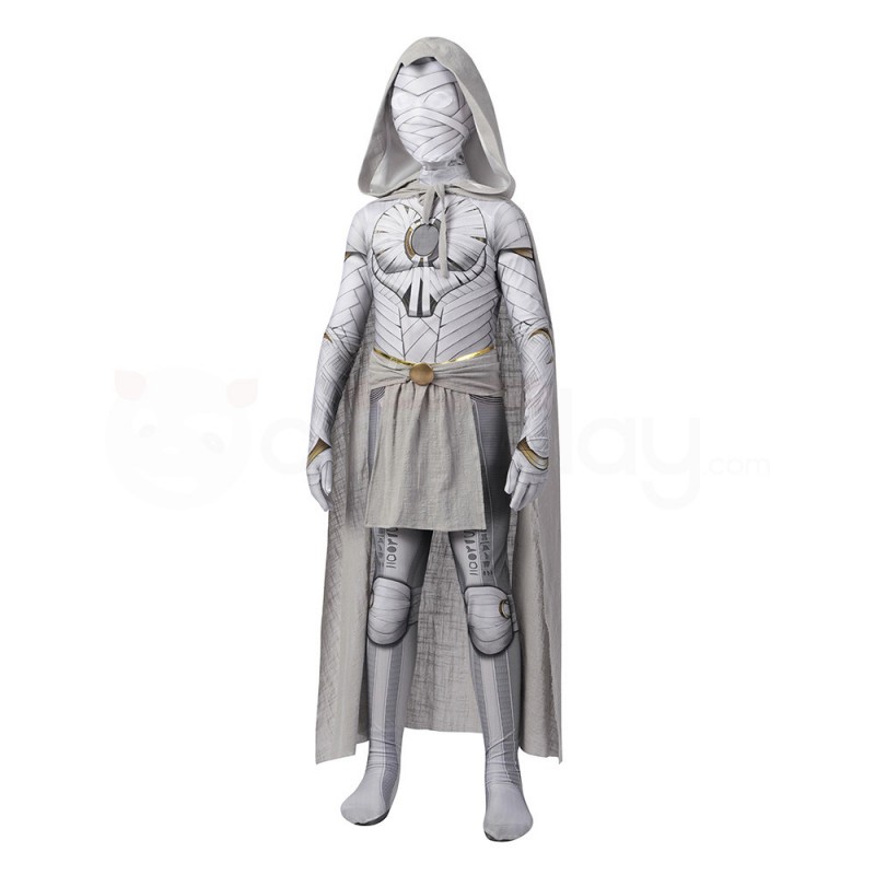 Kids Moon Knight Cosplay Costume Marc Spector Hallowee Jumpsuit