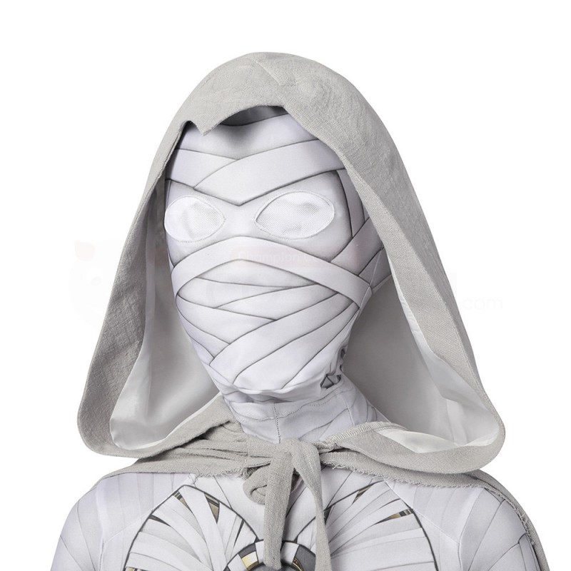Kids Moon Knight Cosplay Costume Marc Spector Hallowee Jumpsuit