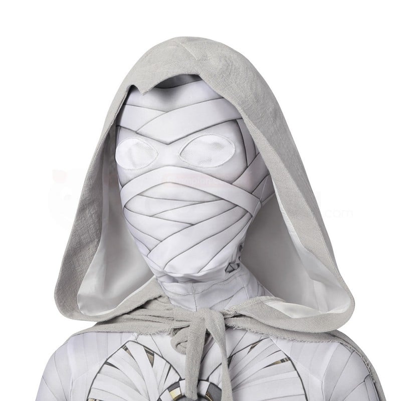 Kids Moon Knight Cosplay Costume Marc Spector Hallowee Jumpsuit