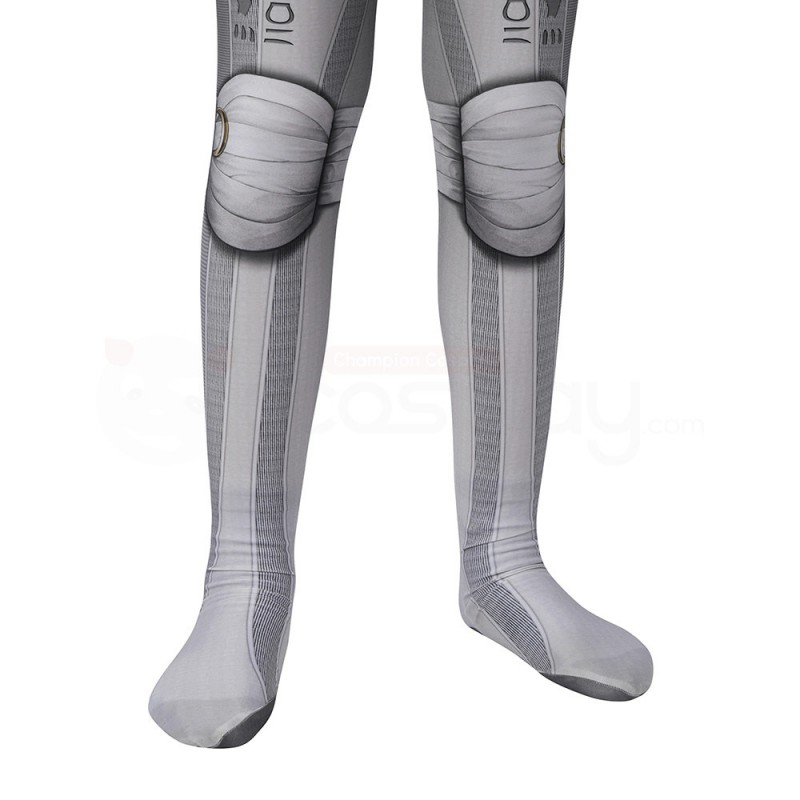 Kids Moon Knight Cosplay Costume Marc Spector Hallowee Jumpsuit
