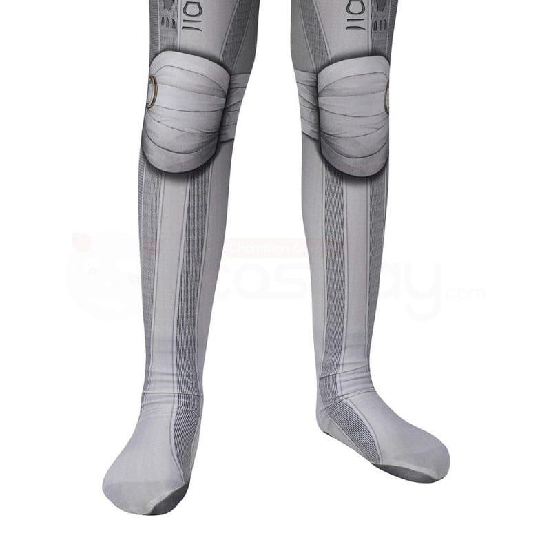 Kids Moon Knight Cosplay Costume Marc Spector Hallowee Jumpsuit