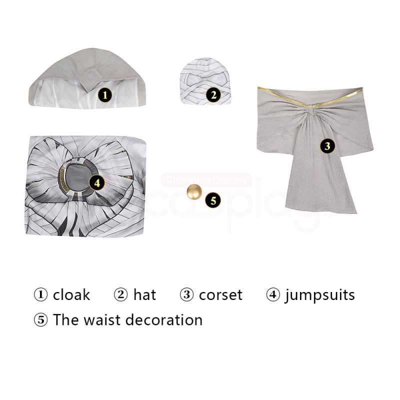 Kids Moon Knight Cosplay Costume Marc Spector Hallowee Jumpsuit