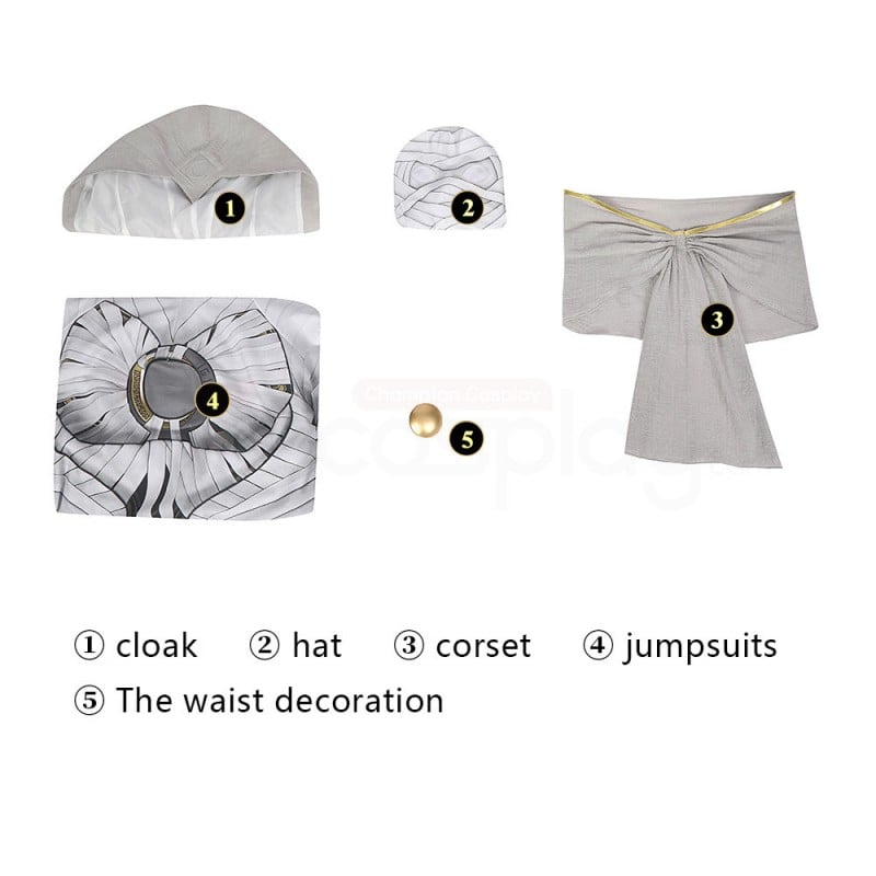 Kids Moon Knight Cosplay Costume Marc Spector Hallowee Jumpsuit