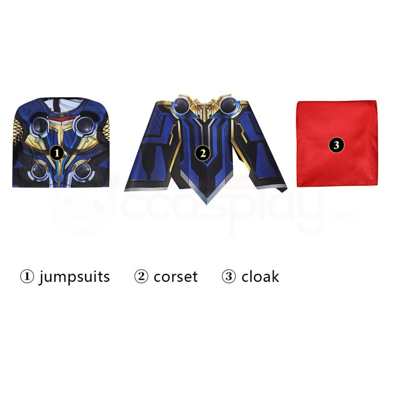 Thor Love and Thunder Cosplay Costumes Thor Halloween Jumpsuit