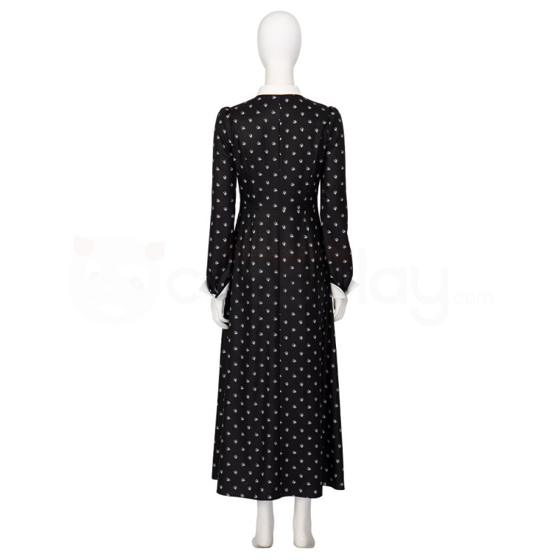 2022 Wednesday Addams Black Dress The Addams Family Cosplay Costume