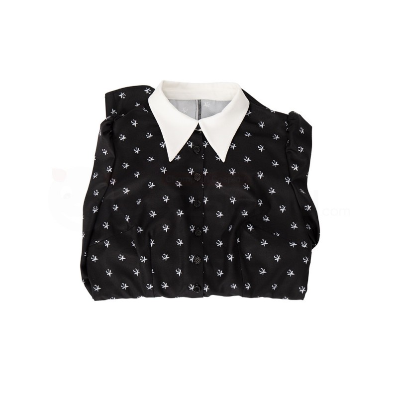 2022 Wednesday Addams Black Dress The Addams Family Cosplay Costume
