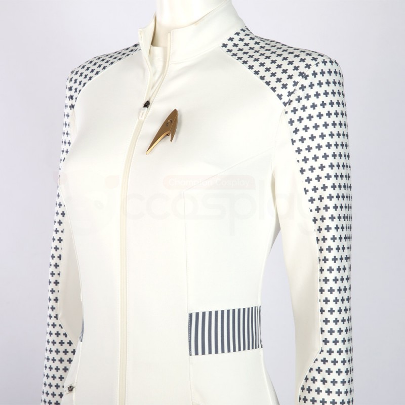 Star Trek Strange New Worlds Sick Crew Number One Cosplay Costumes White Suit