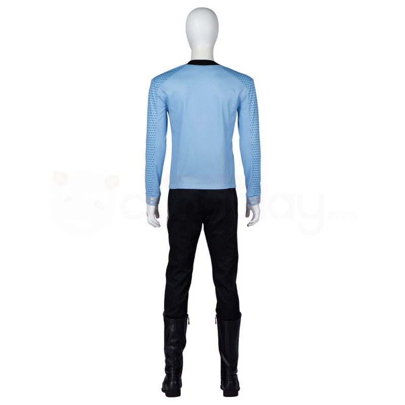 Star Trek Uniform Costume Strange New Worlds Cosplay Blue Shirt