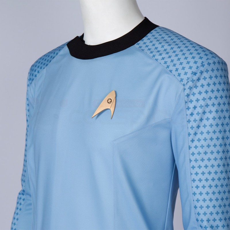 Star Trek Uniform Costume Strange New Worlds Cosplay Blue Shirt