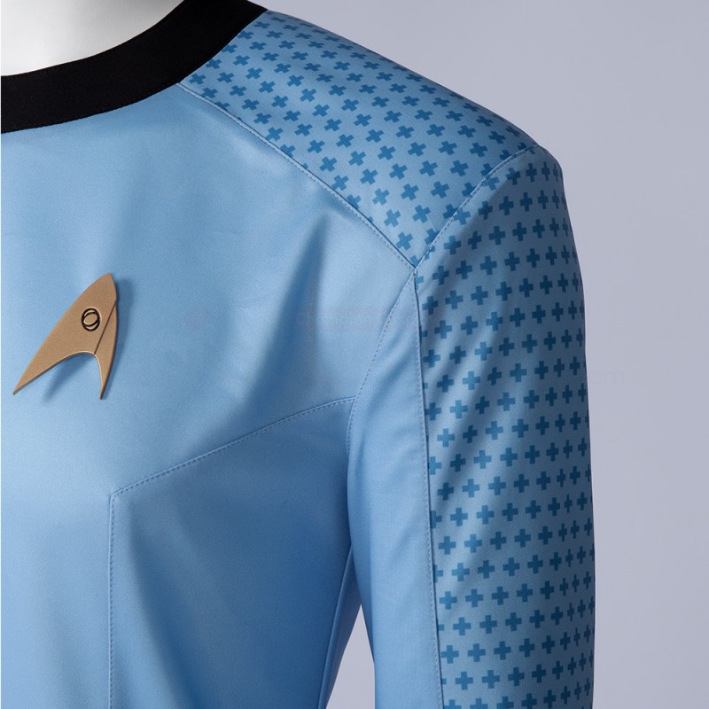 Star Trek Uniform Costume Strange New Worlds Cosplay Blue Shirt