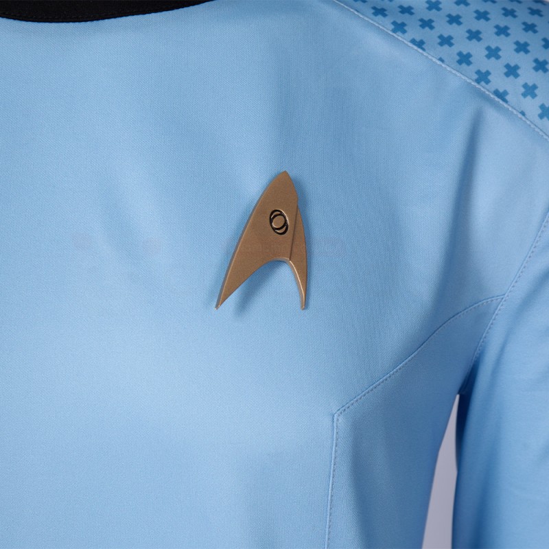 Star Trek Uniform Costume Strange New Worlds Cosplay Blue Shirt
