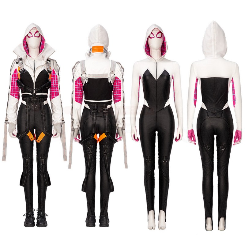 Spider Gwen Stacy Cosplay Costume Spiderman Across the Spider-Verse Women Suit Top Level