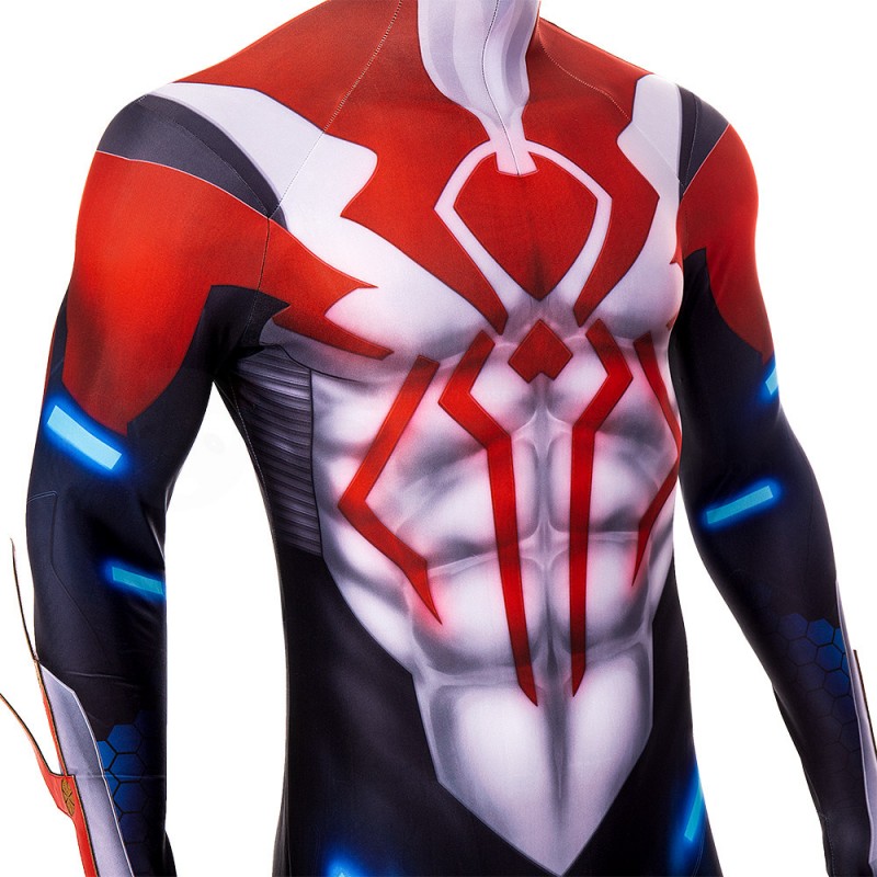 Comic Spiderman 2099 V2 Cosplay Costume Spiderman Halloween Jumpsuit