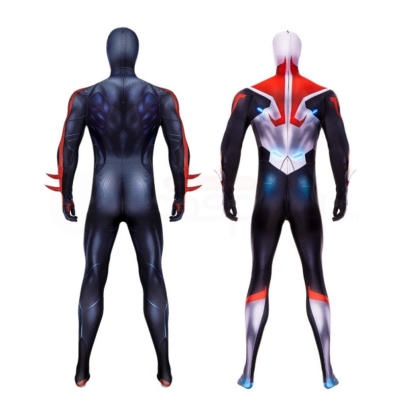 Comic Spiderman 2099 V2 Cosplay Costume Spiderman Halloween Jumpsuit