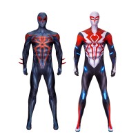 Comic Spiderman 2099 V2 Cosplay Costume Spiderman Halloween Jumpsuit