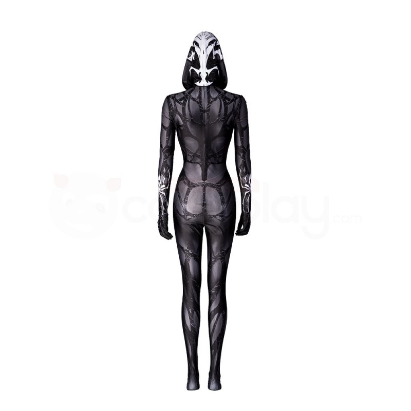 Lady Venom Black Jumpsuit Queen of Dark Spider Women Cosplay Costume
