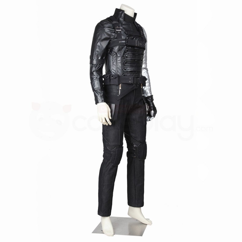 Captain America 2 The Winter Soldier Bucky Barnes Cosplay Costume