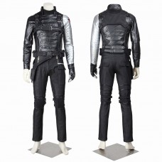 Captain America 2 The Winter Soldier Bucky Barnes Cosplay Costume