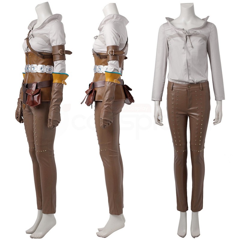 Witcher 3 Wild Hunt Cirilla Cosplay Costume Outfit