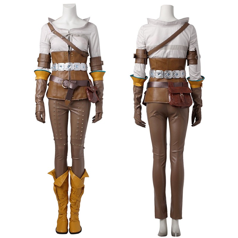 Witcher 3 Wild Hunt Cirilla Cosplay Costume Outfit