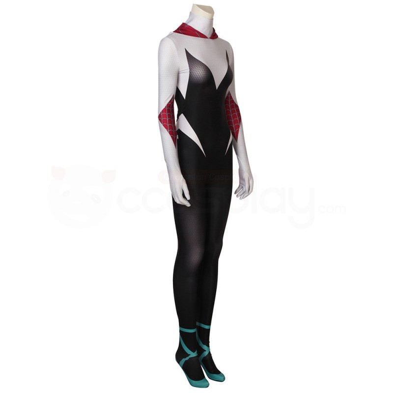 Spider-Gwen Jumpsuit Spider-Man Into the Spider-Verse Cosplay Costume