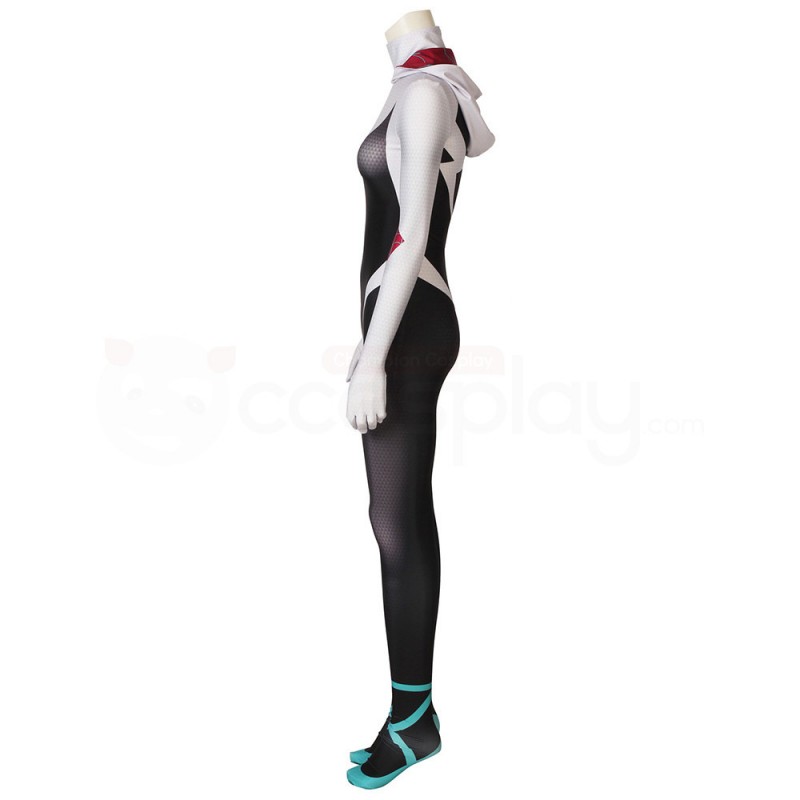 Spider-Gwen Jumpsuit Spider-Man Into the Spider-Verse Cosplay Costume