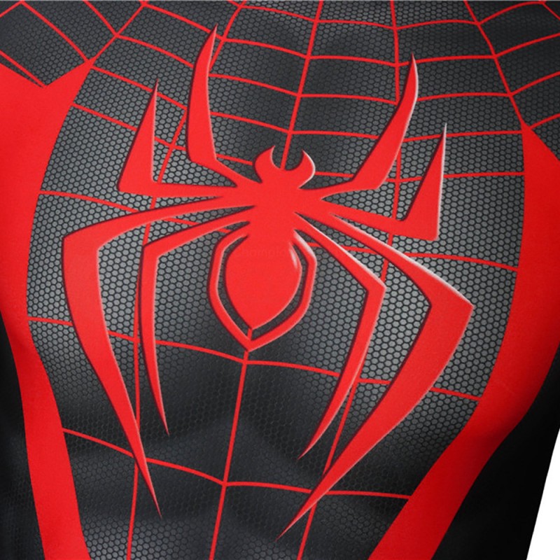 Ultimate Spider-Man Cosplay Costume Miles Morales Jumpsuit