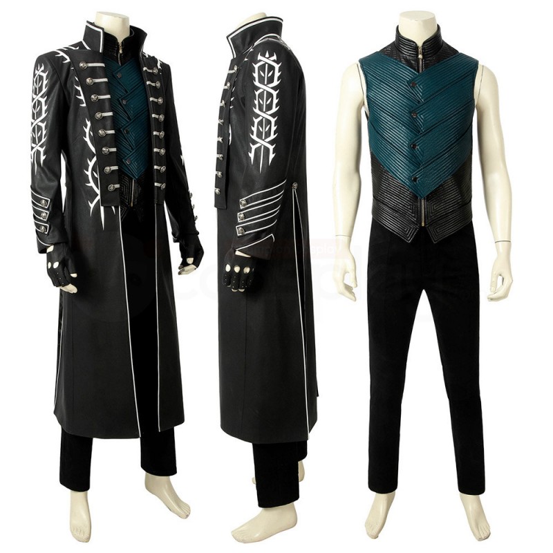 Vergil Cosplay Costume DMC V Halloween Suit