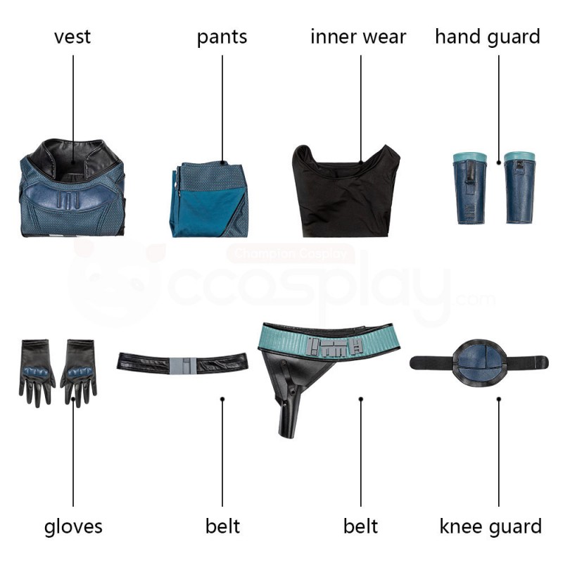 Star Wars The Mandalorian Gina Carano Cosplay Costumes