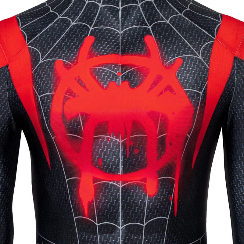 Spider-Man Into the Spider-Verse Cosplay Costume Miles Morales Jumpsuit