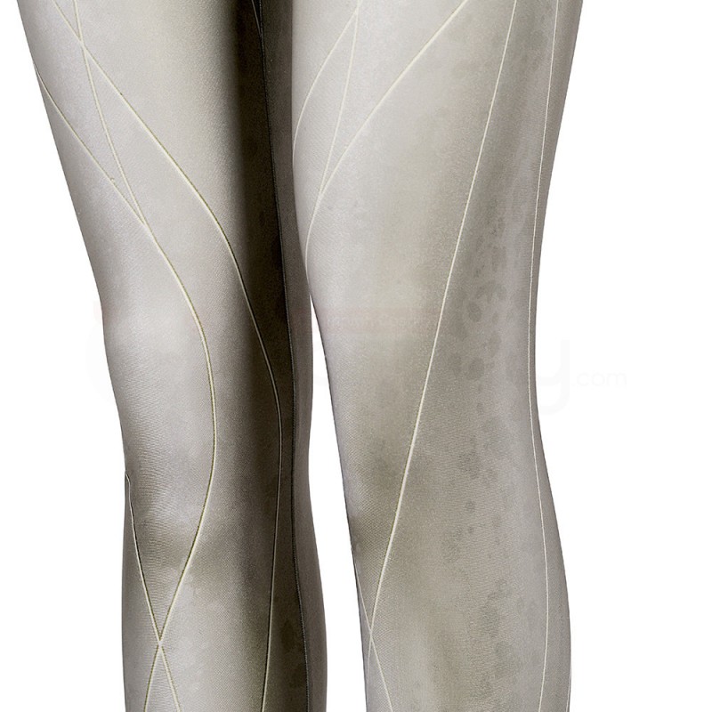 Eternals Thena Cosplay Costume White Uniform Suit