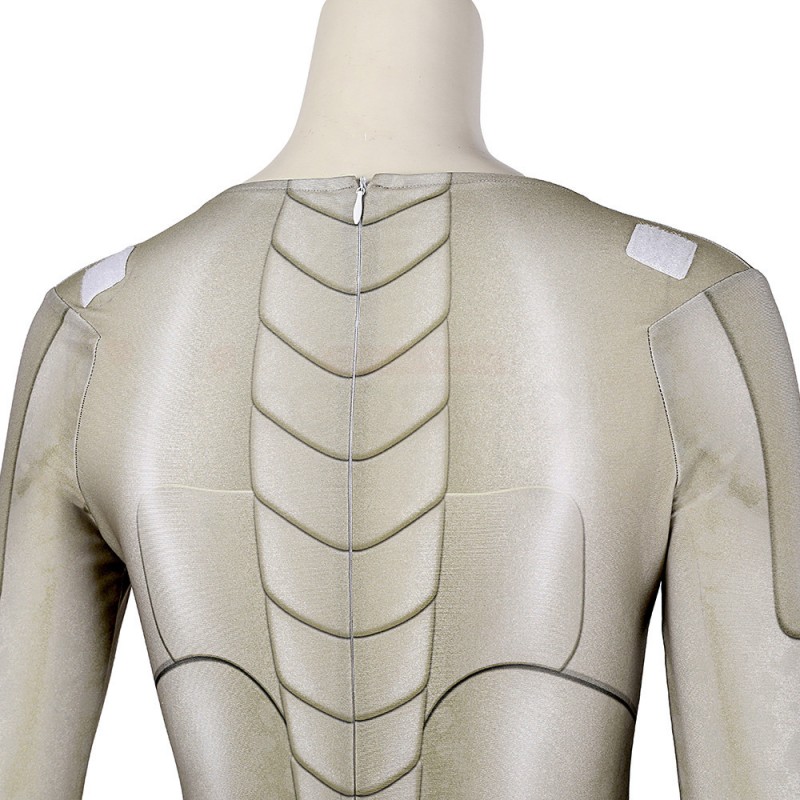 Eternals Thena Cosplay Costume White Uniform Suit