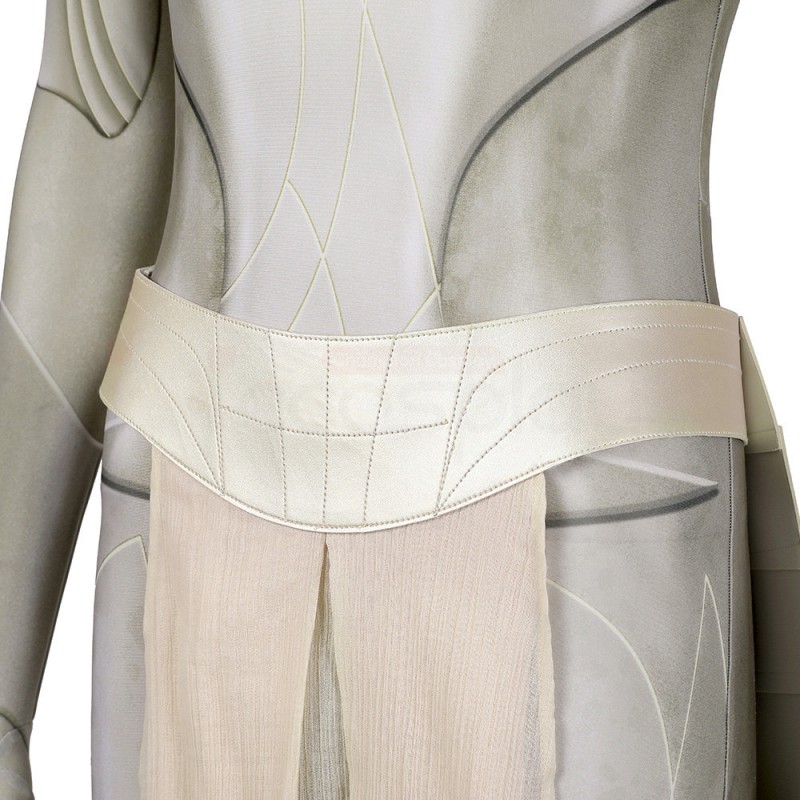 Eternals Thena Cosplay Costume White Uniform Suit