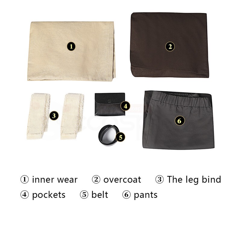 2022 Obi-Wan Kenobi Cosplay Costume Hallowenn Suit