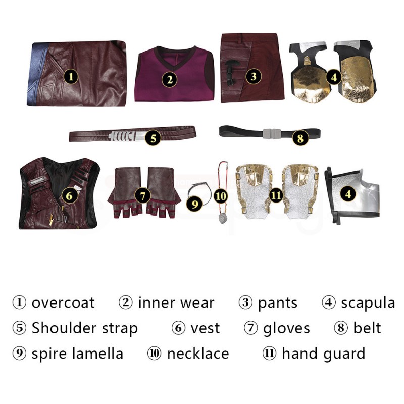 2022 Star Lord Peter Quill Costume Thor 4 Love and Thunder Cosplay Suit