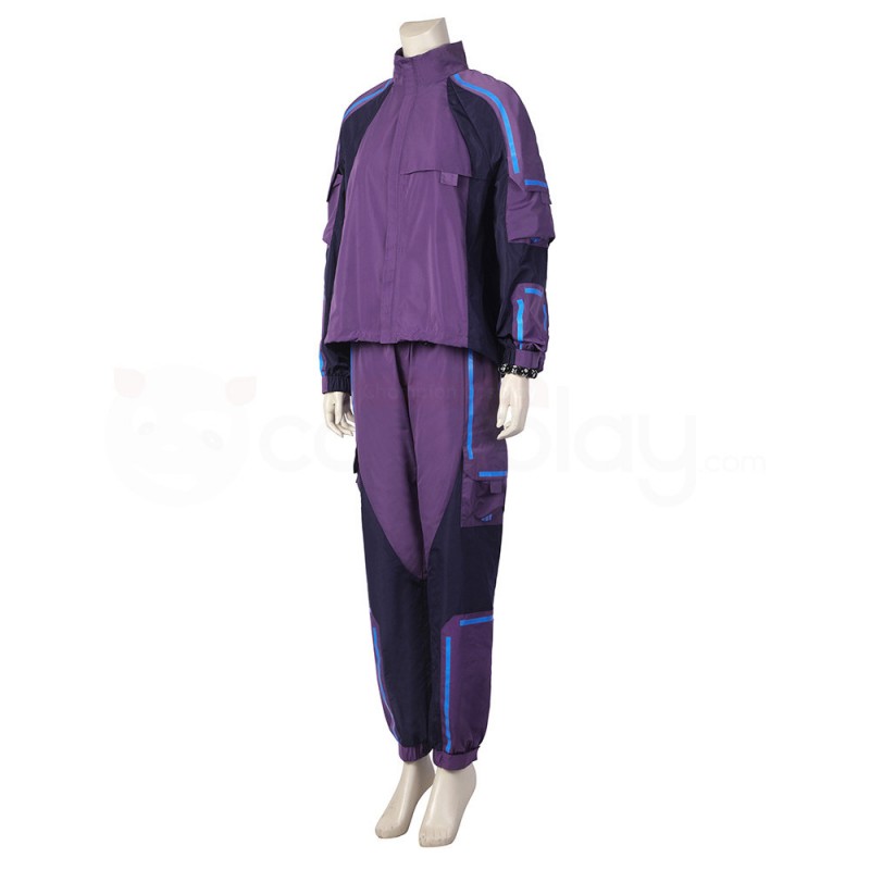 2022 New Black Panther Wakanda Forever Cosplay Costume Shuri Purple Suit